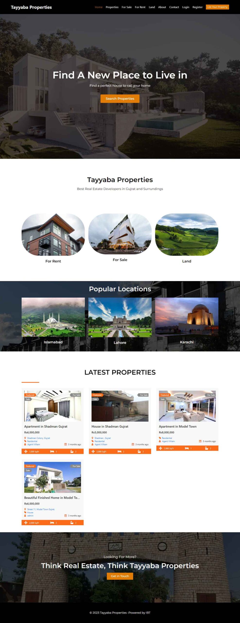 Real Estate Websites